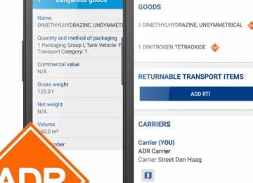 Digitální e-CMR TransFollow: také pro ADR přepravu